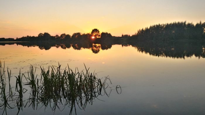 Озеро возле турбазы в Нижегородской области